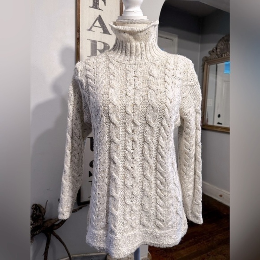 Vintage 90’s Limited Too knit cable knit confetti sweater